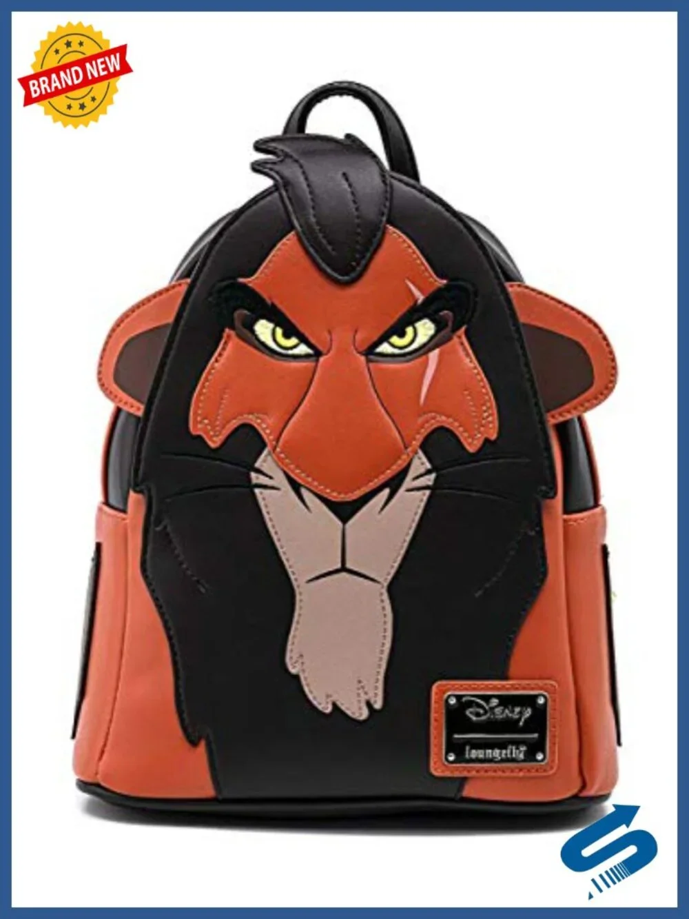 Loungefly Disney Lion King Scar Cosplay Shoulder Bag Faux Leather Purse